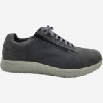 New Feet Shoe Lace & Zip Herr grå