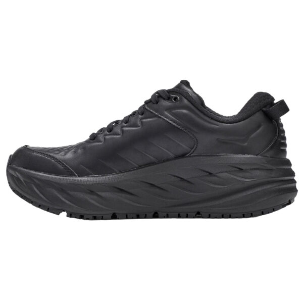 hoka bondi SR Dam svart black sko arbetssko dämpad promenad promenadsko