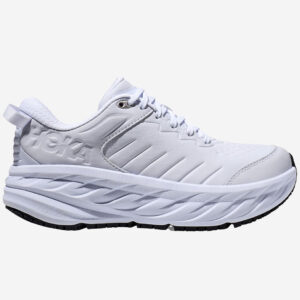 hoka bondi SR Dam vit white sko arbetssko dämpad promenad promenadsko