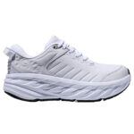 hoka bondi SR Dam vit white sko arbetssko dämpad promenad promenadsko