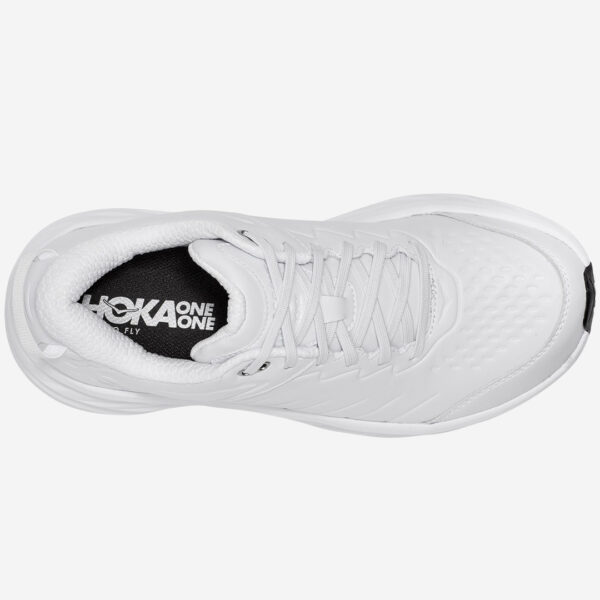 hoka bondi SR Dam vit white arbetssko dämpad promenadsko