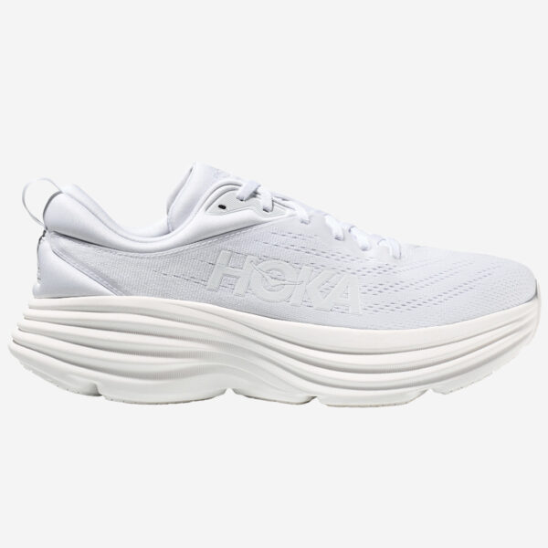 vit white Hoka One One Bondi 8 herr sko