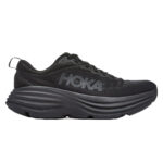 Hoka bondi 8 herr extra bred x-wide man svart black sko löparsko promenadsko arbetssko