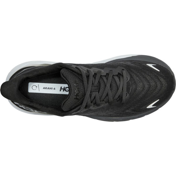 Köp HOKA One One arahi 6 dam jogging löparsko med pronationsstöd svart skobutik online ovansida
