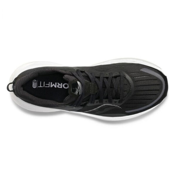 köp saucony tempus svart vit herr löparsko joggingsko skobutik online ovansida