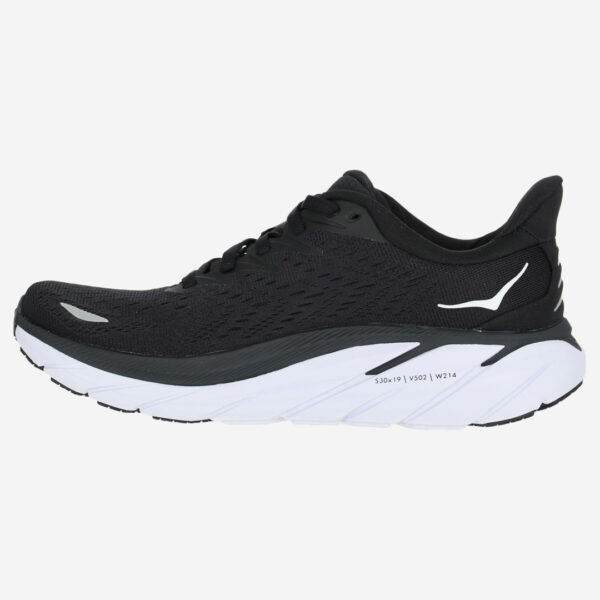 hoka one one clifton 8 wide bred sko noir black löparsko