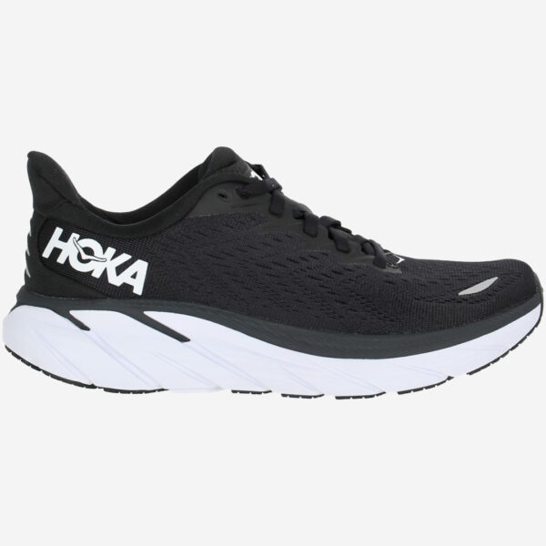 hoka one one clifton 8 wide bred sko noir black löparsko