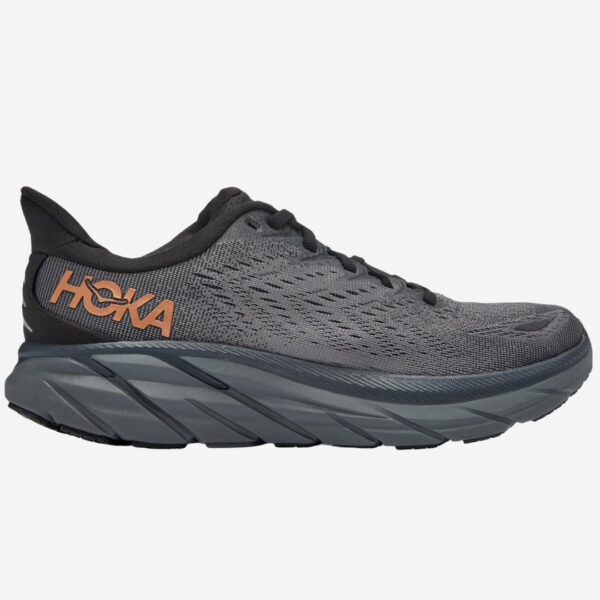 hoka clifton 8 dam sko noir black löparsko