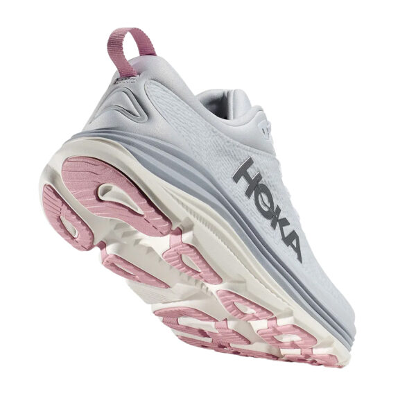 hoka gaviota 5 dam vit rosa sea ice pink twilight pronationsstöd löparsko