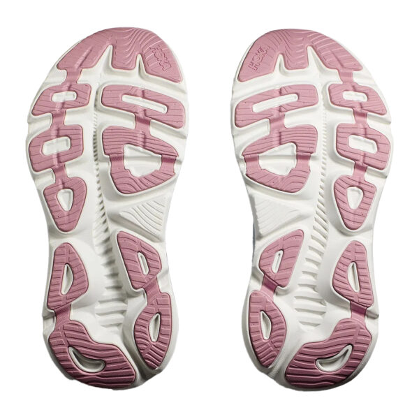 hoka gaviota 5 dam vit rosa sea ice pink twilight pronationsstöd löparsko yttersula sula