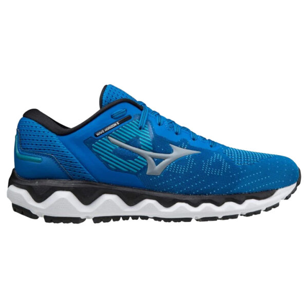 mizuno wave horizon 5 herr blå jogging löparsko