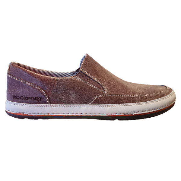 rockport harbor point slip on herr slipon chocolate