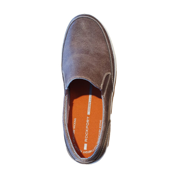 rockport harbor point slip on herr slipon chocolate