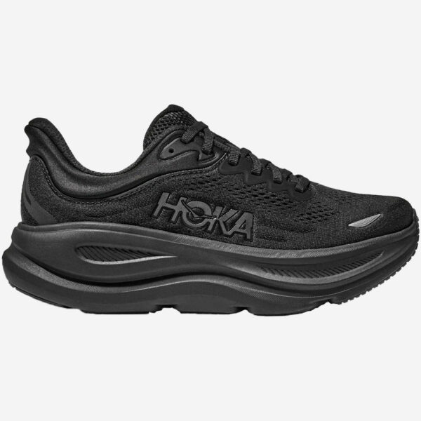 hoka bondi 9 extra breda svart löparskor för herr