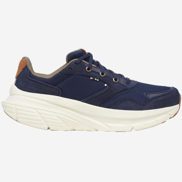 saucony Guide Metro LE promenadsko i blå och vit färg med bruna detaljer för herr