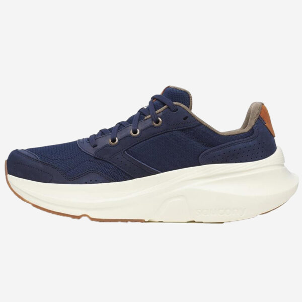 saucony Guide Metro LE promenadsko i blå och vit färg med bruna detaljer för herr