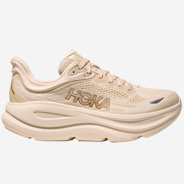 hoka bondi 9 dam beige löparsko