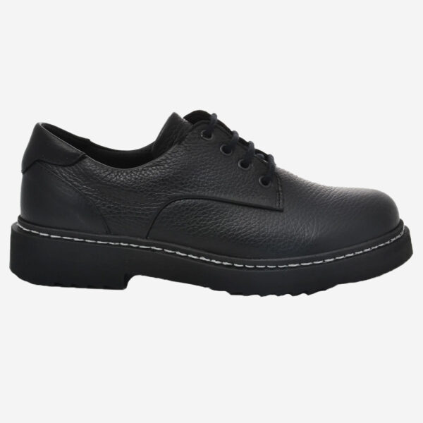 new feet sko med snörning svart kalvskinn läder dam