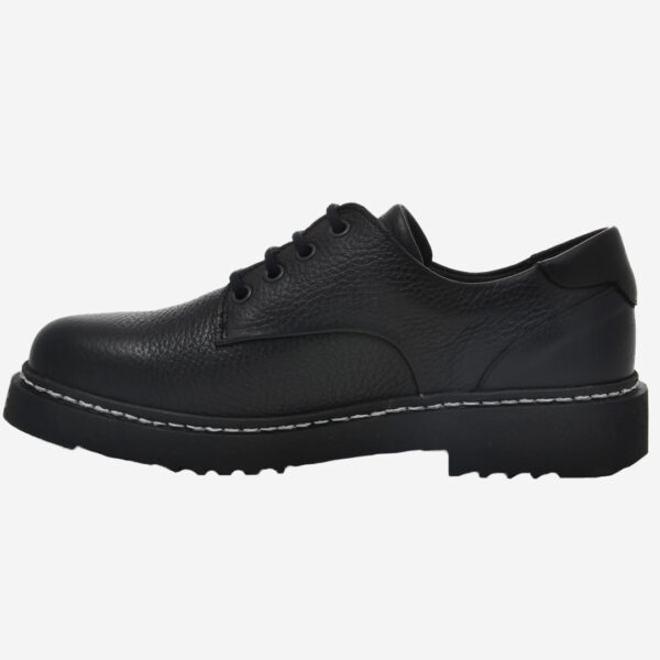 new feet sko med snörning svart kalvskinn läder dam