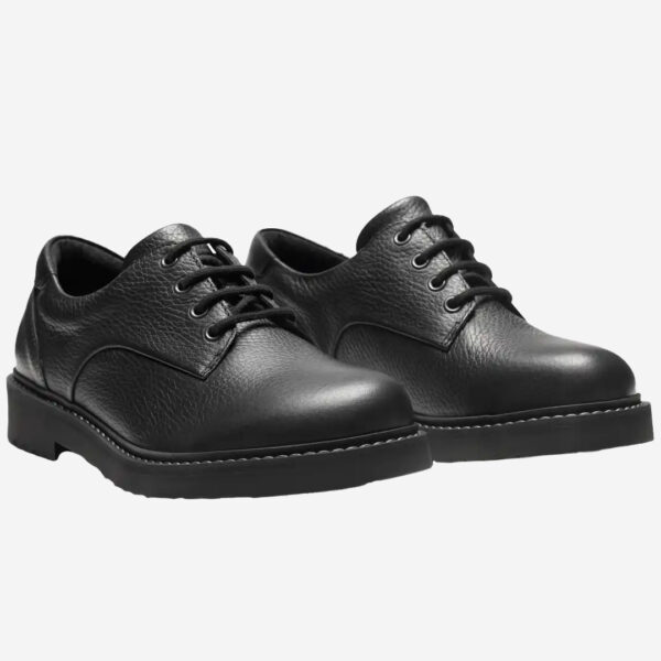 new feet sko med snörning svart kalvskinn läder dam