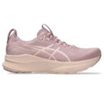 Rosa ASICS GEL-Kayano 32 l&ouml;parsko f&ouml;r dam sedd fr&aring;n yttersidan.