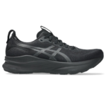 Svart ASICS GEL-Kayano 32 l&ouml;parsko f&ouml;r herr sedd fr&aring;n yttersidan.