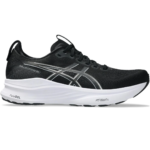 Svart och Vit ASICS GEL-Kayano 32 Extra WIDE l&ouml;parsko f&ouml;r herr sedd fr&aring;n yttersidan.