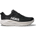 Svart och Vit HOKA Gaviota 6 WIDE l&ouml;parsko f&ouml;r herr sedd fr&aring;n yttersidan.