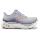 Ljuslila Topo Aura WIDE l&ouml;parsko f&ouml;r dam sedd fr&aring;n utsidan.