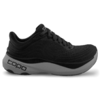 Svart och Gr&aring; Topo Aura WIDE l&ouml;parsko f&ouml;r herr sedd fr&aring;n utsidan.